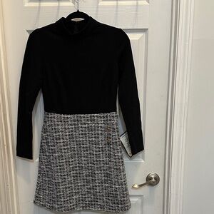 Eliza J Elegant Black and Gray Skirt Dress 6P